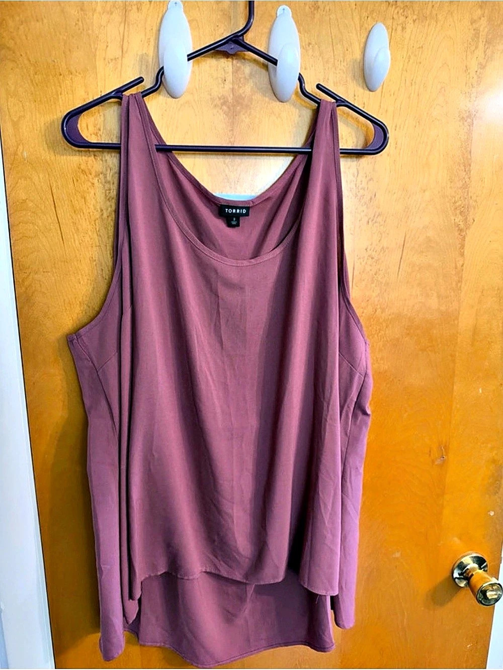 NWOT Torrid Layered Tank Top in mauve Size 3